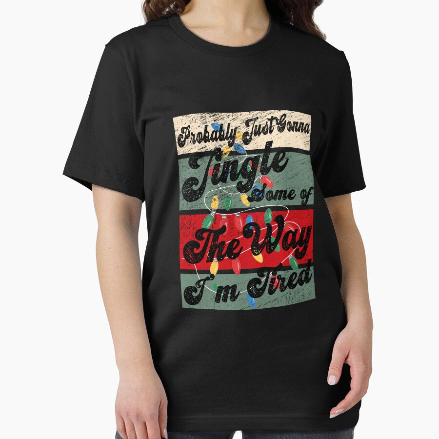 Retro Funny Christmas Lights Shirt I'm Tired by LashondaGreen89