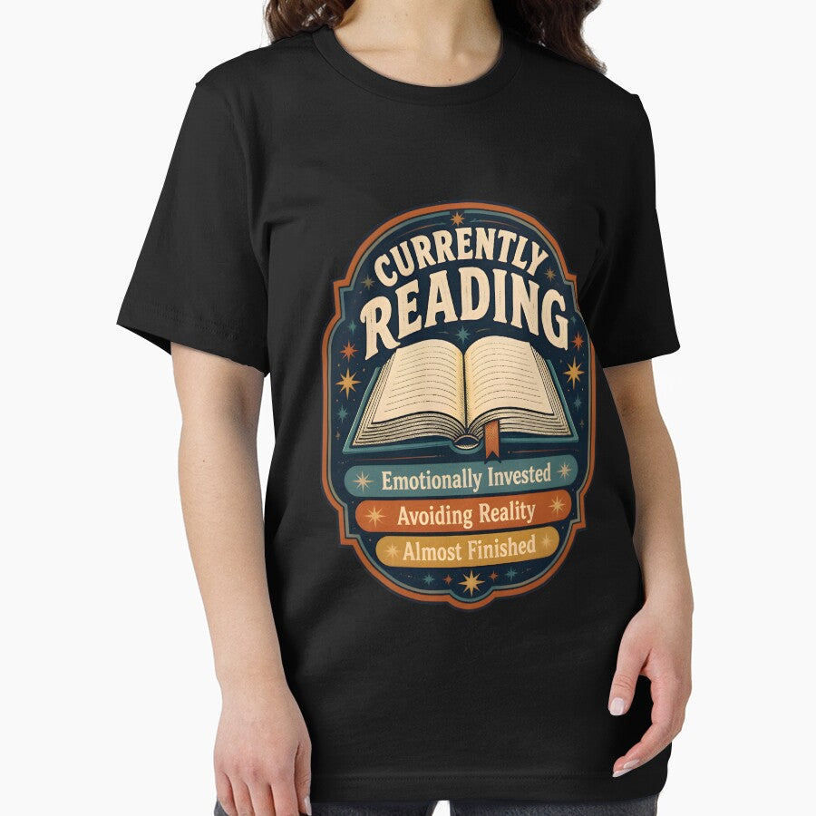 Currently Reading Vintage Book Lover Retro Label by DESIGNNOUR