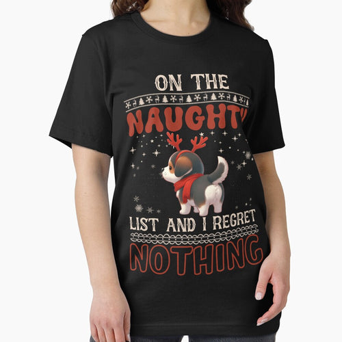 "Alaskan Malamute on the Naughty List: No Regrets Christmas Vibes" by Xhevahir