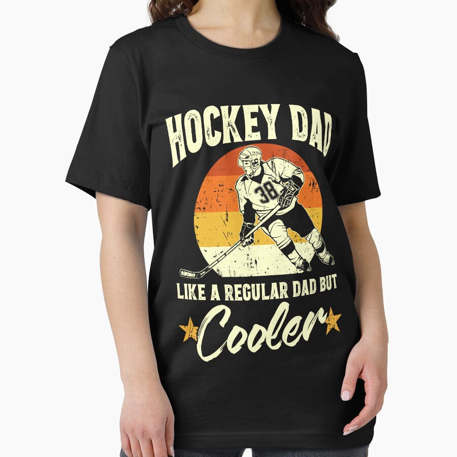 Hockey Dad Like a Regular Dad But Cooler Funny Father by BFrymireP4