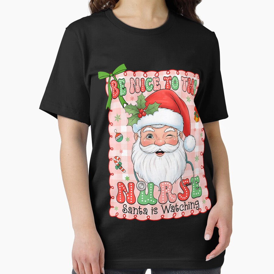 Be Santa Nice is Retro The Nurse Classic To Nurse Christmas Watching Vintage by FrankyTepper