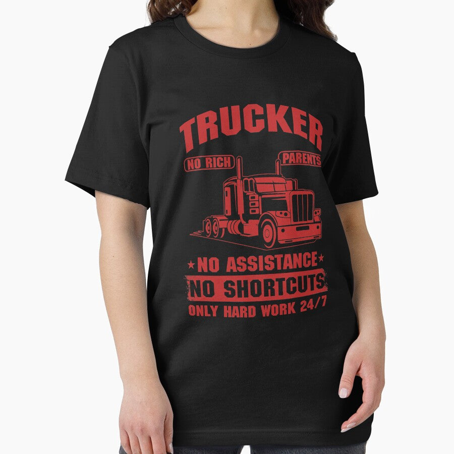 Self Made Trucker Truck Driver No Rich Parents No Assistance by GardNewerd