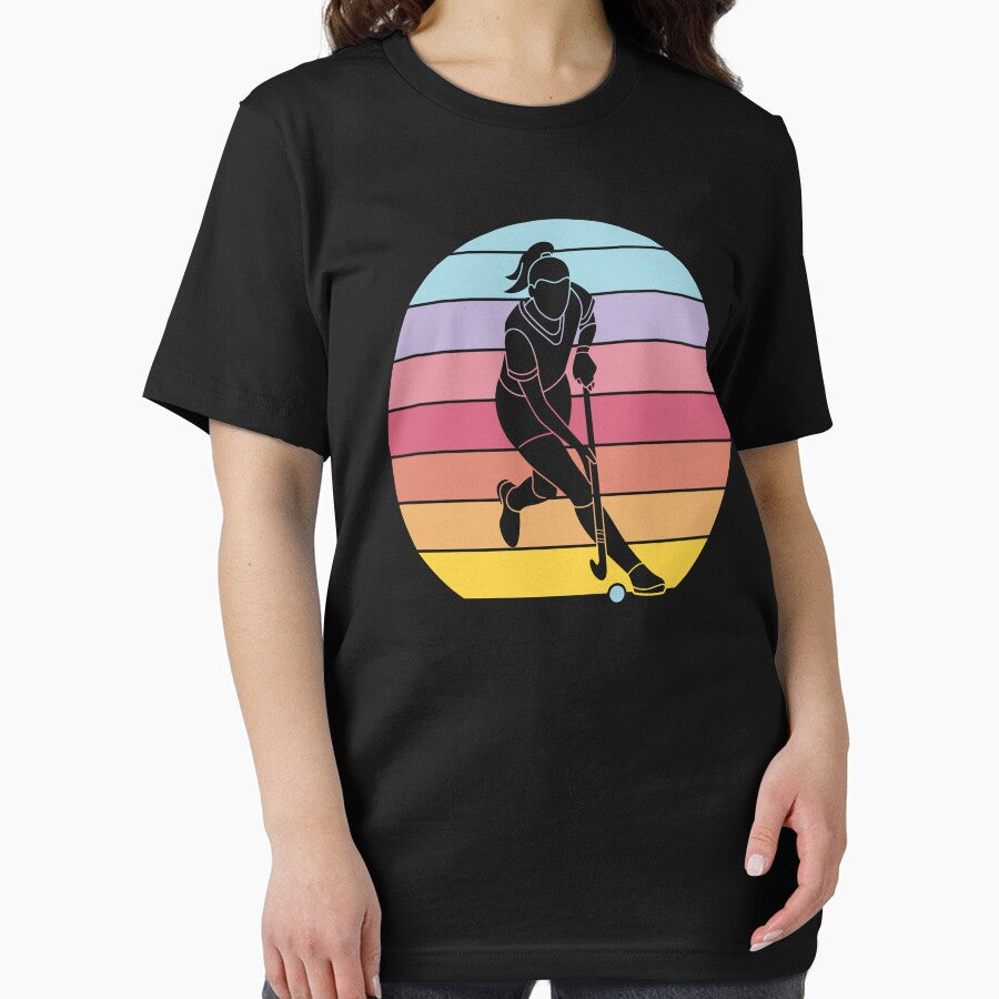 Vintage Field Hockey Player Girl by MrEddie10