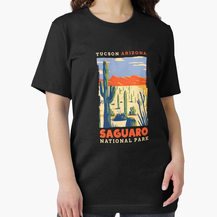 Saguaro US National Park Tucson Arizona Vintage Gift by Gennadim