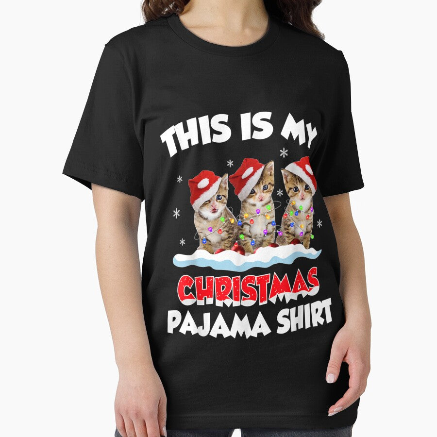 This Is My Christmas Pajama Shirt Cat Lover Funny Christmas by GoodmanHenry