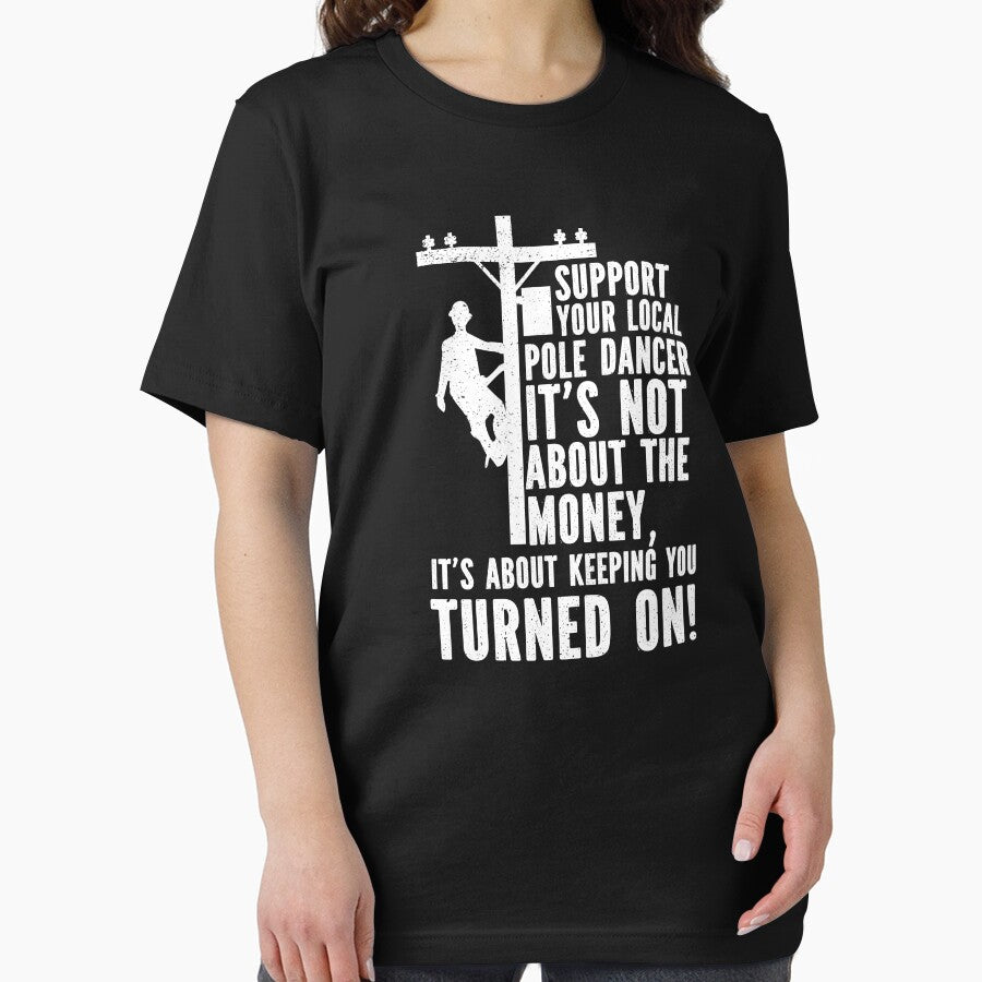 Support your local pole dance funny electrician lineman gift for dad by Majesticoo