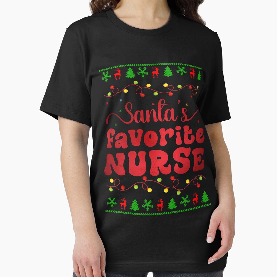 Santa's Favorite Nurse Funny Christmas Family Nursing by Be Cool (5.0) ⭐⭐⭐⭐⭐