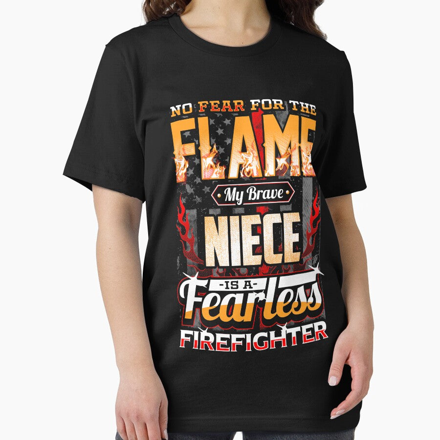 Niece Firefighter American Flag by Delightfully Cynical