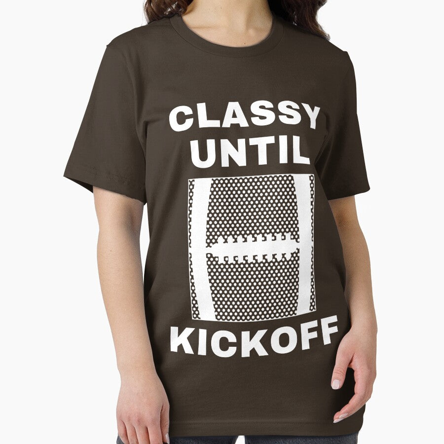 Classy Until Kickoff American Football Game Day Football Mom Gift by catchyology