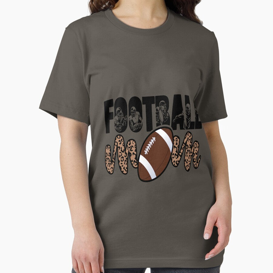 Football Mom Leopard Funny Football by Meggie179