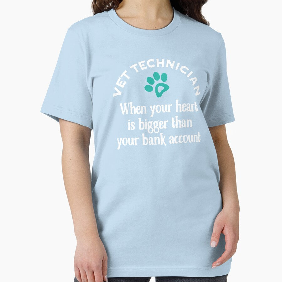 Funny Veterinarian Vet Tech Heart Bigger Than Bank by ssmcwhortor