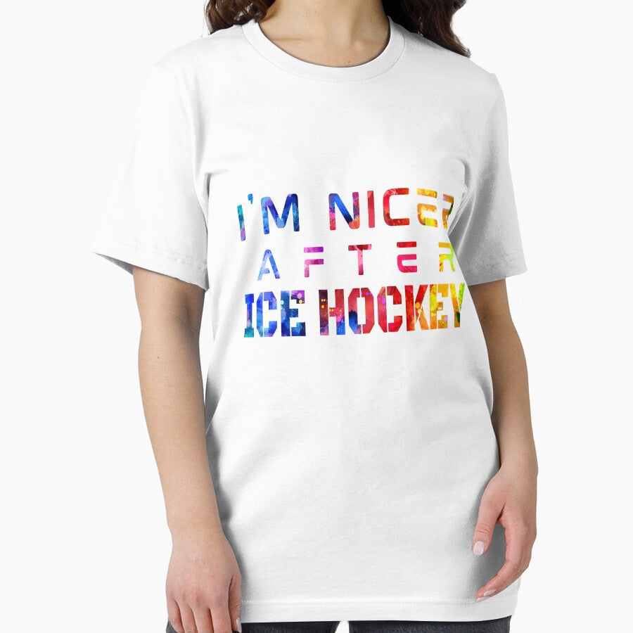 I'm Nicer After Ice Hockey watercolor by Joanna-Asia