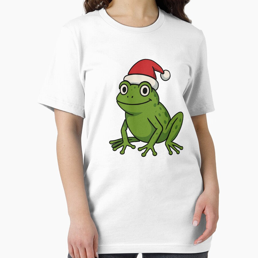 Cute Santa Frog Christmas Design – Adorable Holiday Amphibian Cartoon | Funny Festive Frog Lover Gift by BrainBubbleArt