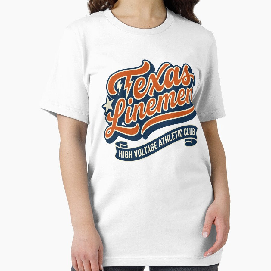 Vintage Texas Linemen High Voltage Athletic Club Gift by Cozy-Old-Pub