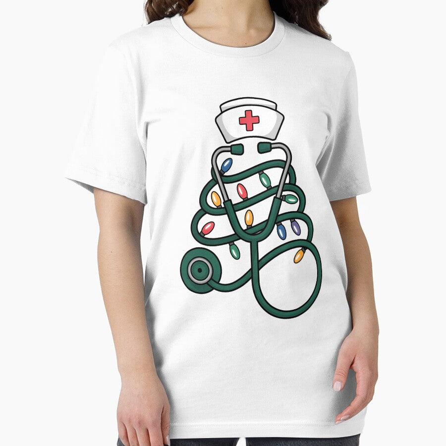 Nurse Christmas Tree Stethoscope – Cute Holiday Medical Design by KristenosNehk
