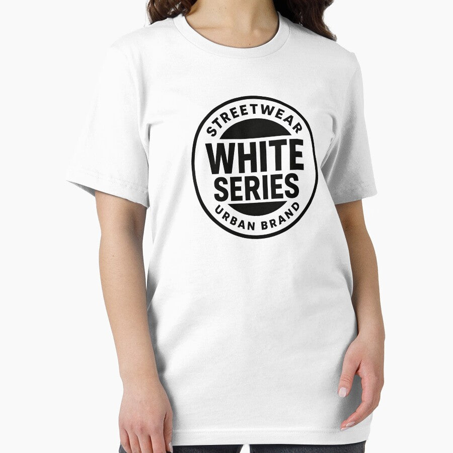 White Series Streetwear Urban Brand Circular Emblem by DigitalArtx-com