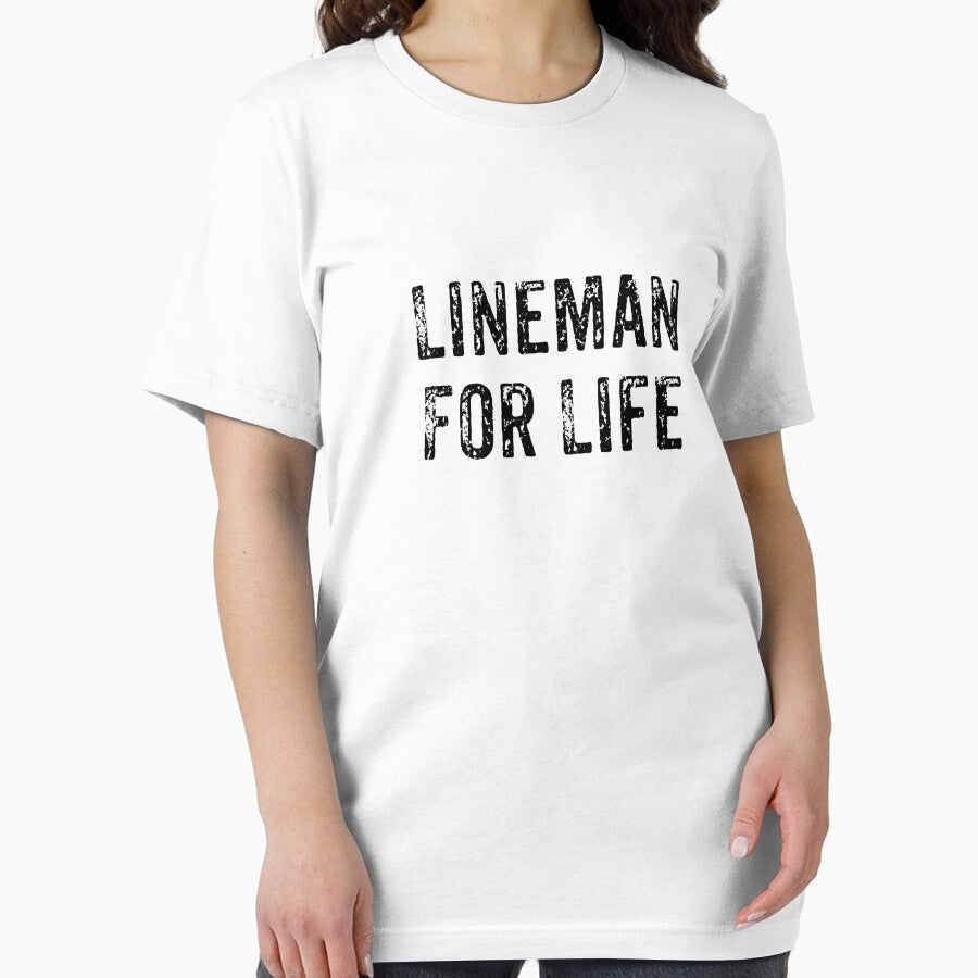Lineman For Life Power Lineman Distressed Design by RozWatts