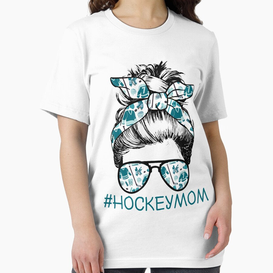 Messy Hair Bun Hockey Mom by Buyeseoshop