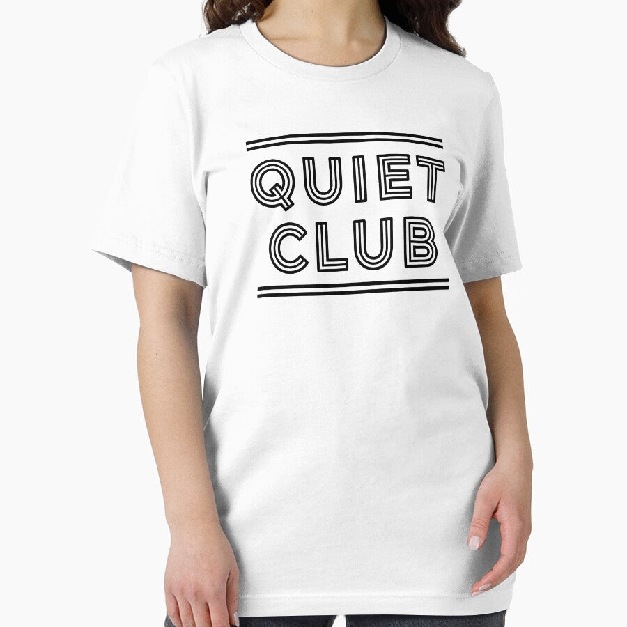 Quiet Club Multiline Typography Minimalist Streetwear by DigitalArtx-com
