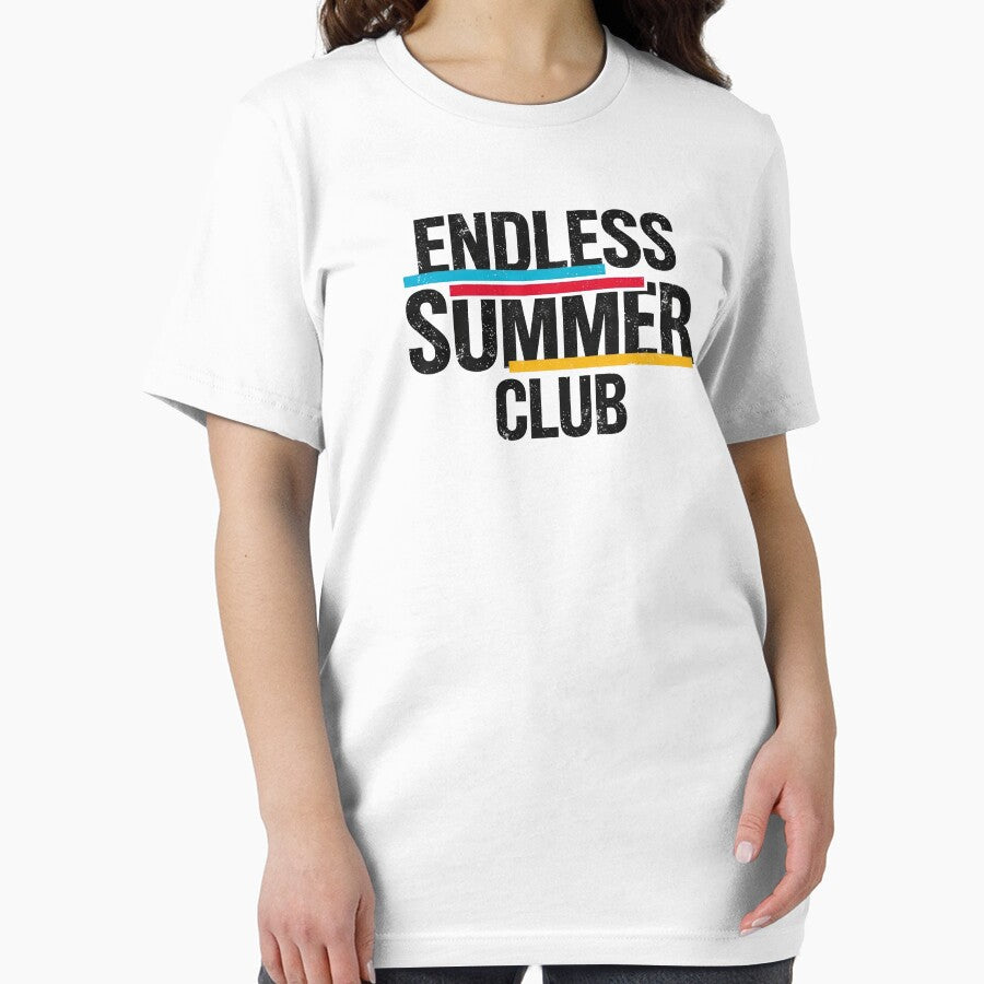 Endless Summer Club Vintage Distressed Streetwear Typography by DigitalArtx-com