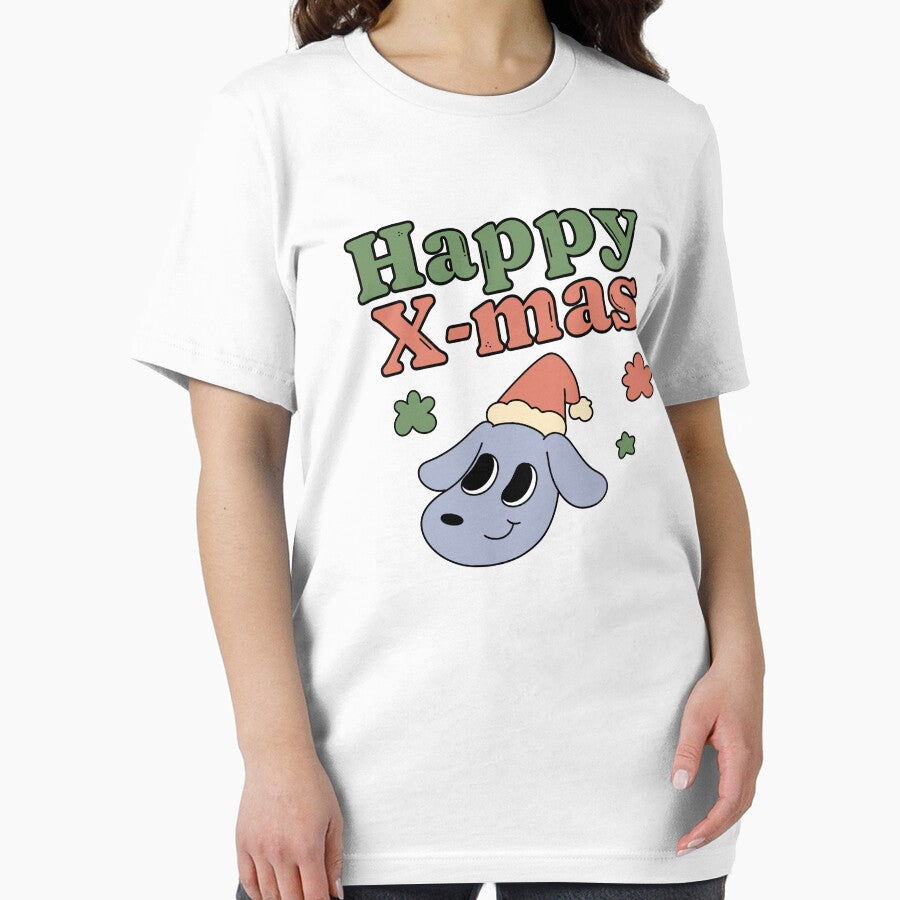 happy Christmas Santa dog groovy retro vintage funny family xmas time by TNwandesignart
