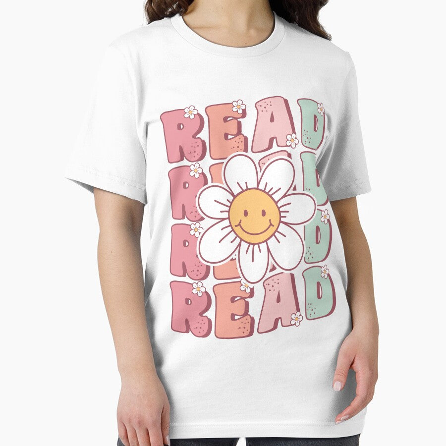 Groovy Book Reader Cute Daisy Flower Book Lover by MintedFresh