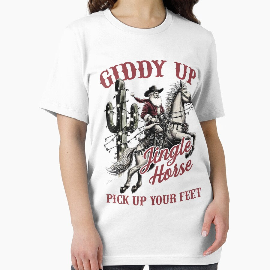 Western Christmas Giddy Up Jingle Horse Pick Up Your Feet by NetlandWewerka