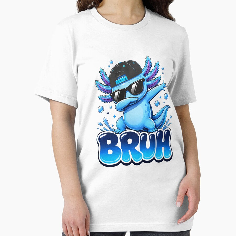 Bruh Dabbing Axolotl Funny Mens Kids Boys Teens Axolotls by BornBorn
