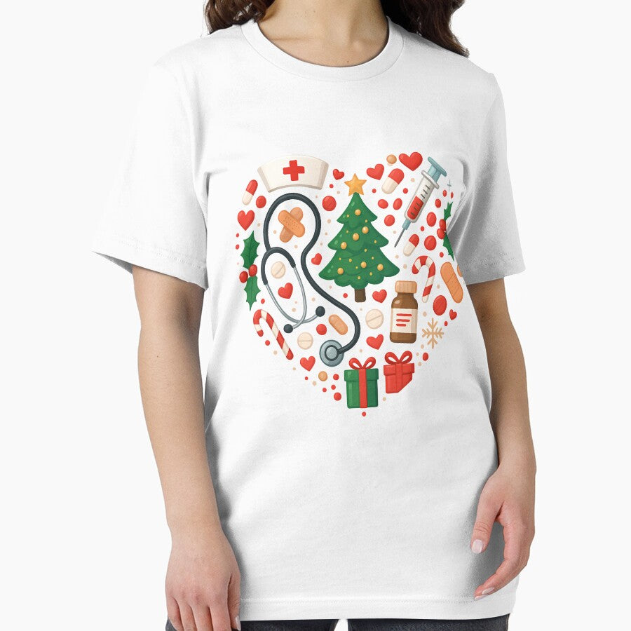 Christmas Nurse Heart - Holiday Medical by ZBIFBOUETLA