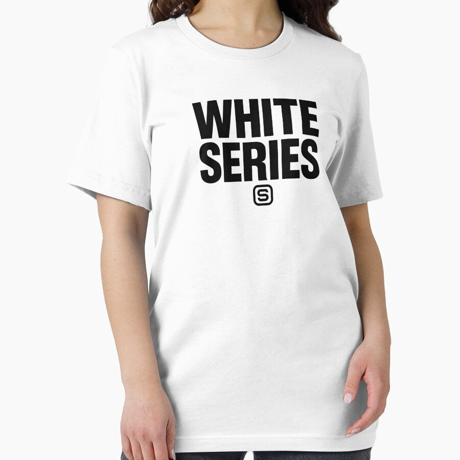 White Series Stacked Typography Minimalist Streetwear by DigitalArtx-com
