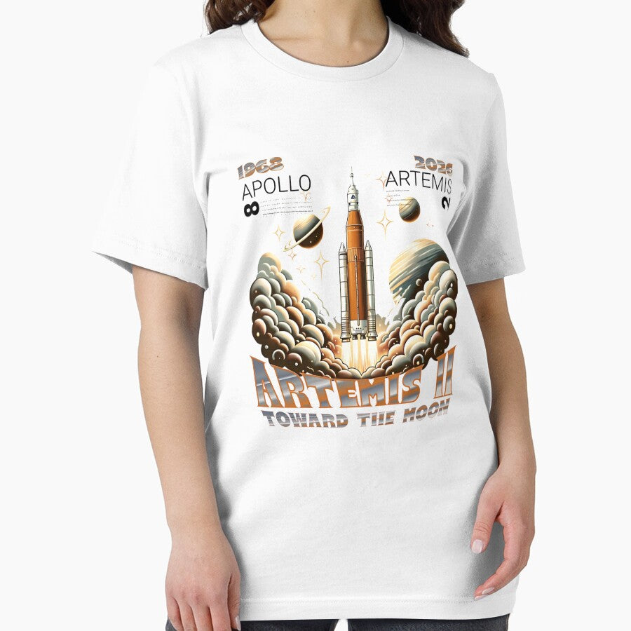 Artemis II Toward The Moon - Space Exploration 2026 by MillieRhodes Unisex