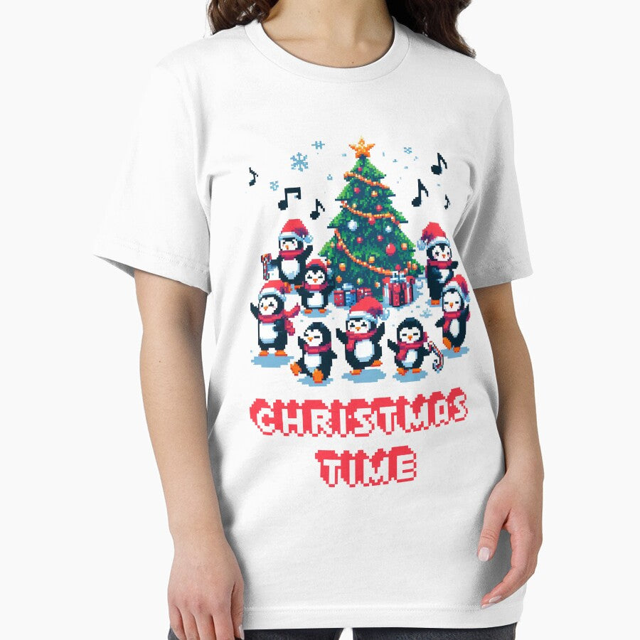 Merry Penguins' Jingle Dance Pixel Art by UnrealQuake