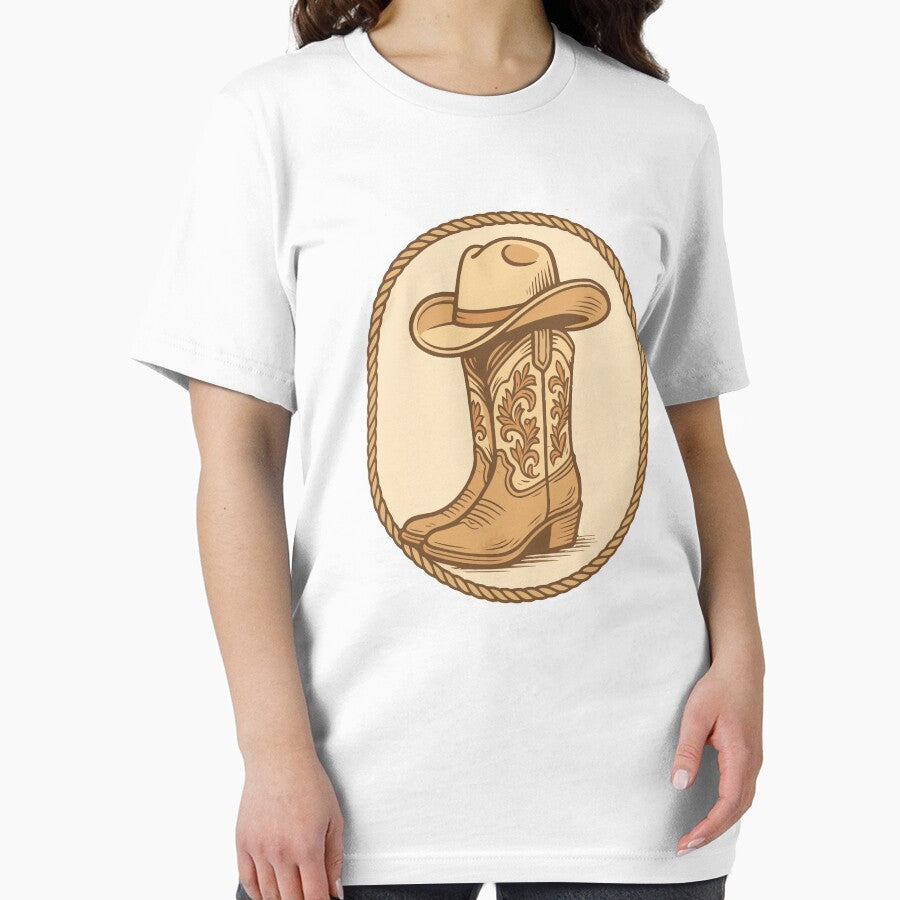 Cowgirl Boots and Cowboy Hat Western Art by DaEeX