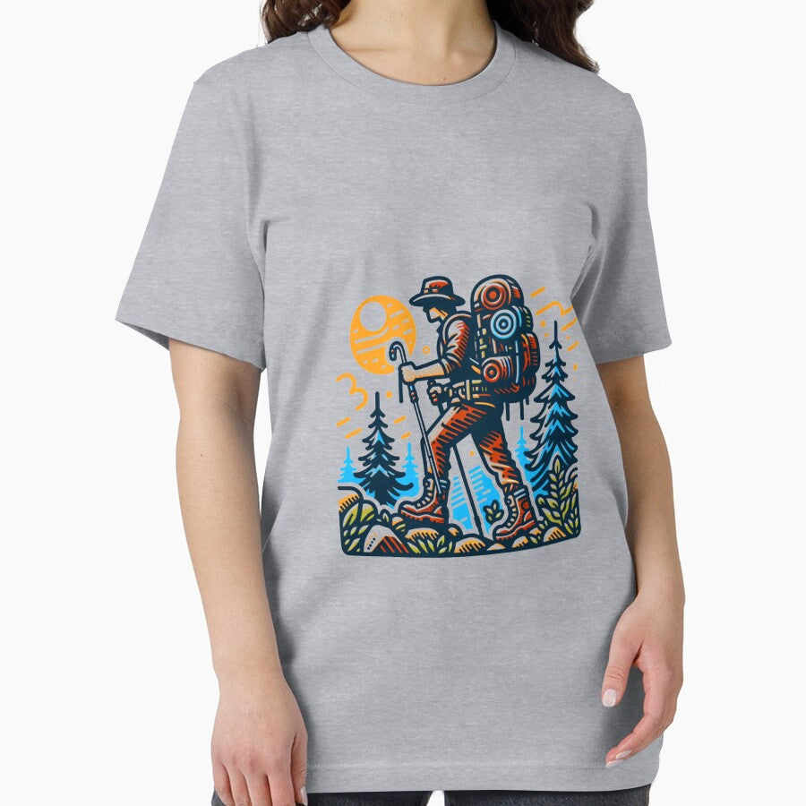 Hiking Journey | T-Shirt, Sticker by NicolasGlowArt