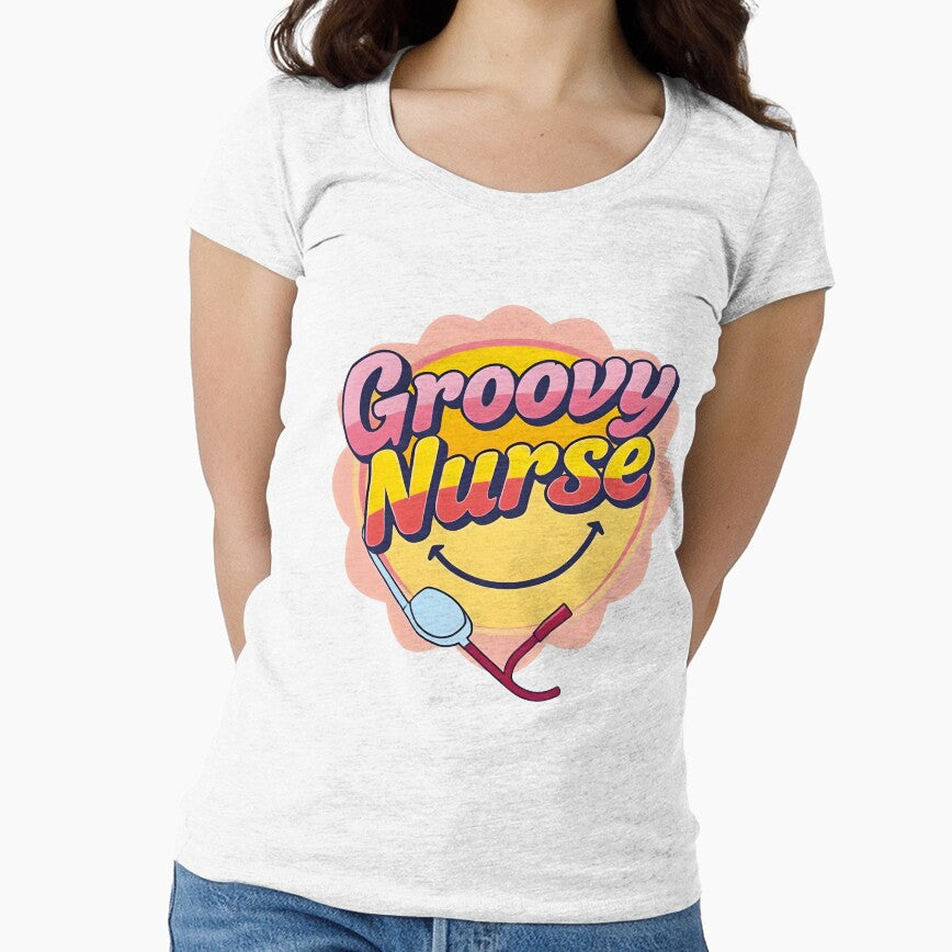 Groovy Nurse Retro T-Shirt | Funny  Nurse Vintage by al21ex