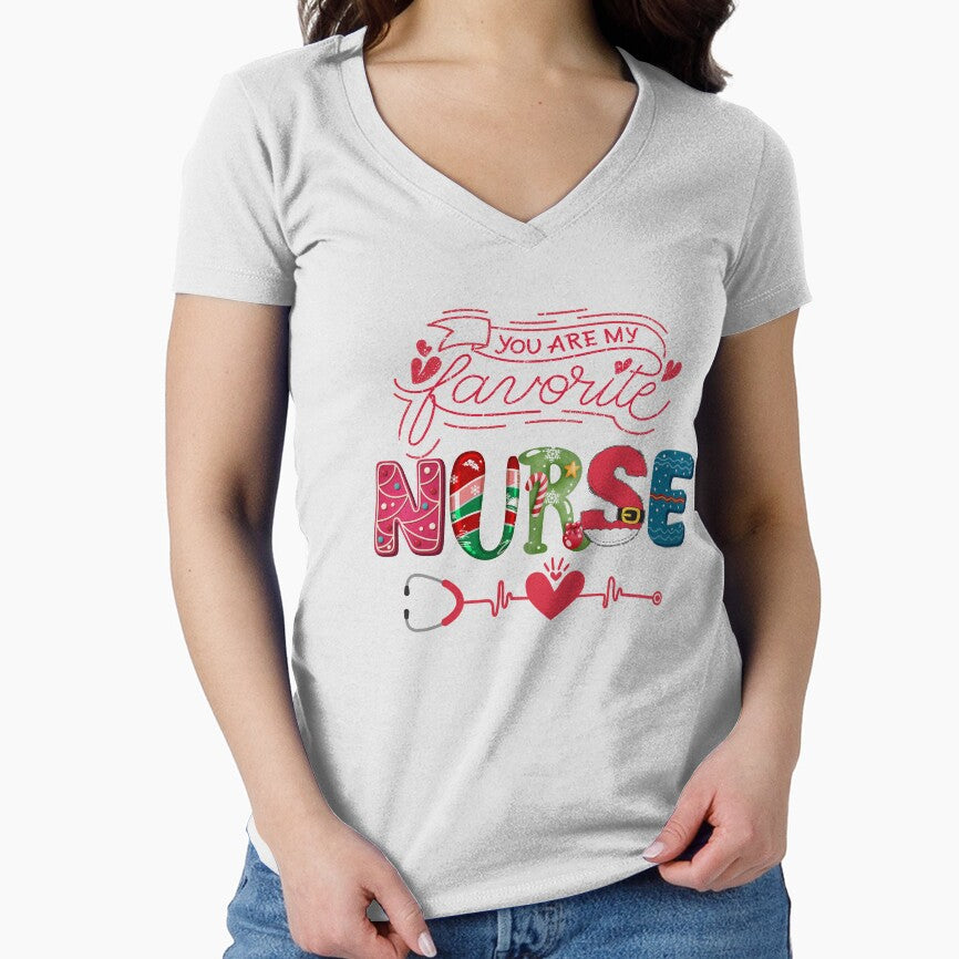 You Are My Favorite Nurse Christmas Design | Cute Holiday Nursing Gift by TJsquared2025