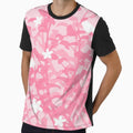 Pink Aesthetic Flowers and Bird by Designs24U