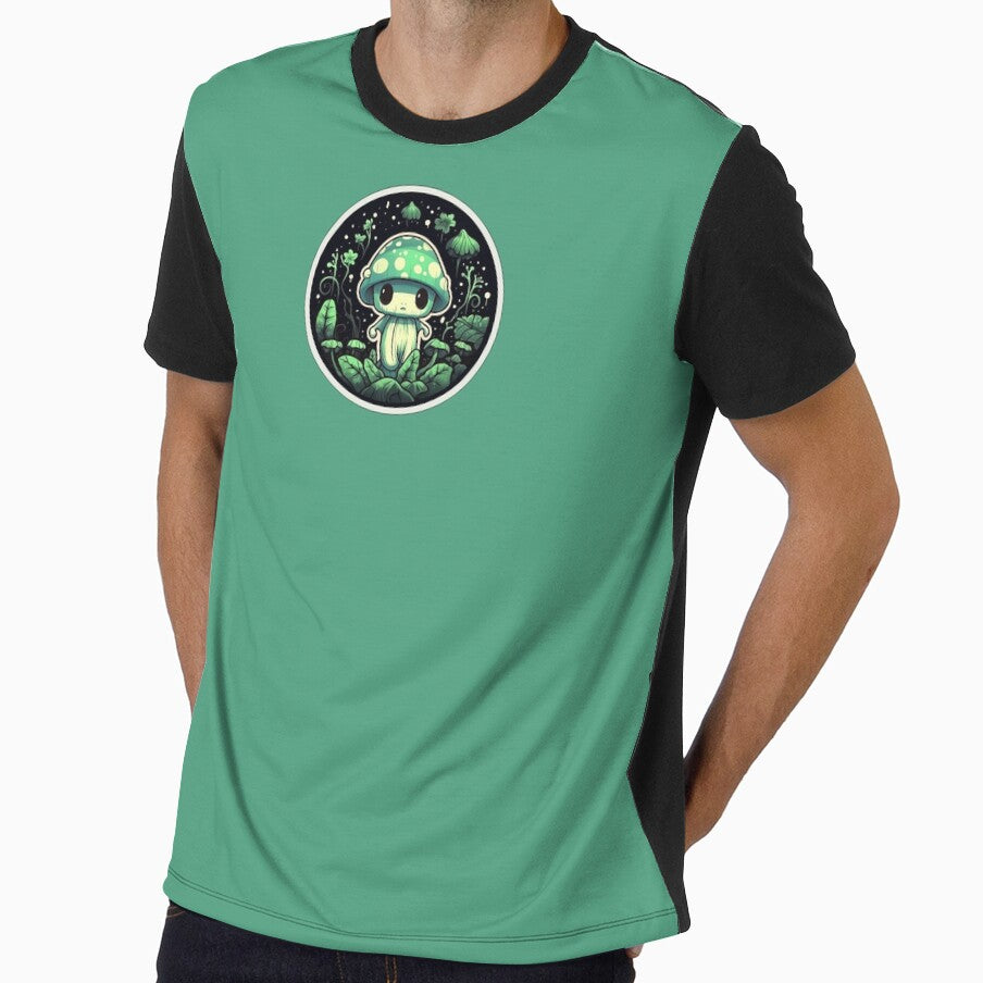 Green Vintage Retro Mushroom | Fungus, Fungi, Shrooms, Anime, Cartoon, Manga, Goblincore, Cottagecore, Aesthetic, Mycology, Mycologist by FantasySoul