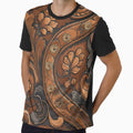 Western Embossed Leather Pattern – Rustic Cowboy Tooled Design by CoastalEmp