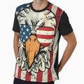 Patriotic American Eagle T-Shirt & Poster | USA Independence Day Wall Art by ThePhattCatAgency