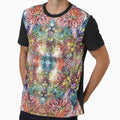 Watercolor hand drawn flower kaleidoscope pattern by robertaaiello