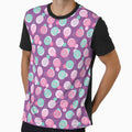 Modern Geometric - Positive Vibes Affirmation Pattern - Purple Pink Blue by WickedRefined - Nicole Demereckis