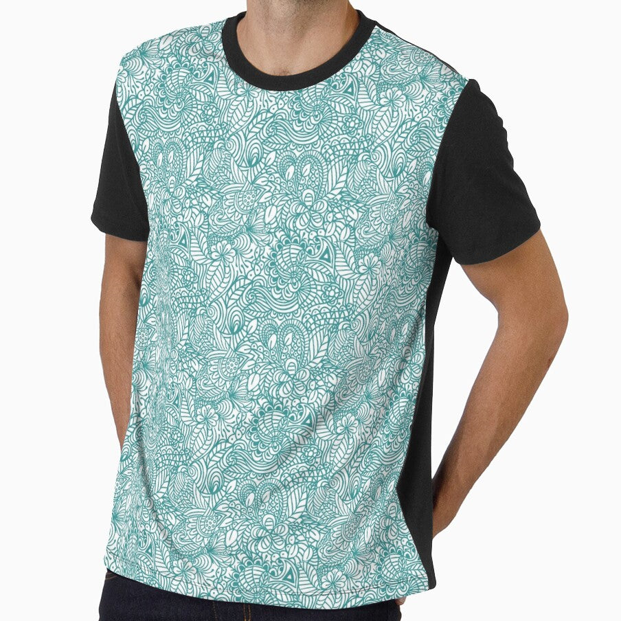 Teal Butterfly Zentangle by vo1234