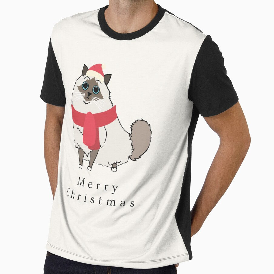 Hand Drawn Siamese Merry Christmas by Siamese connection
