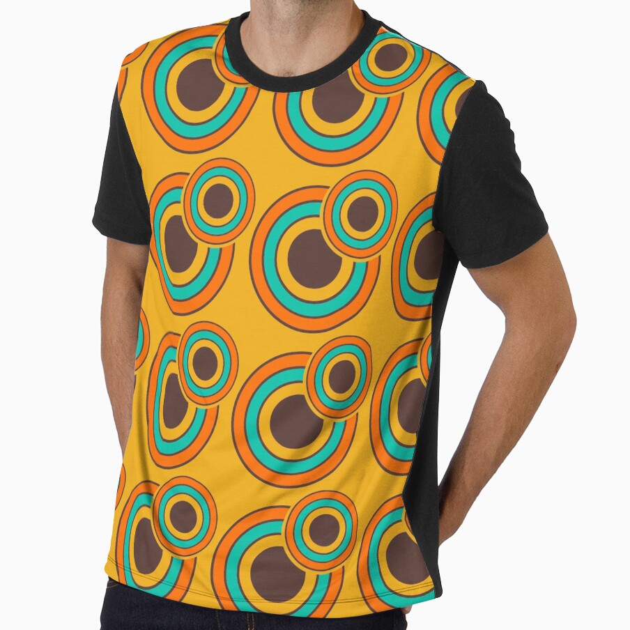 1970's Retro Circles / Vintage 70s Seventies Pattern by Inspired Images