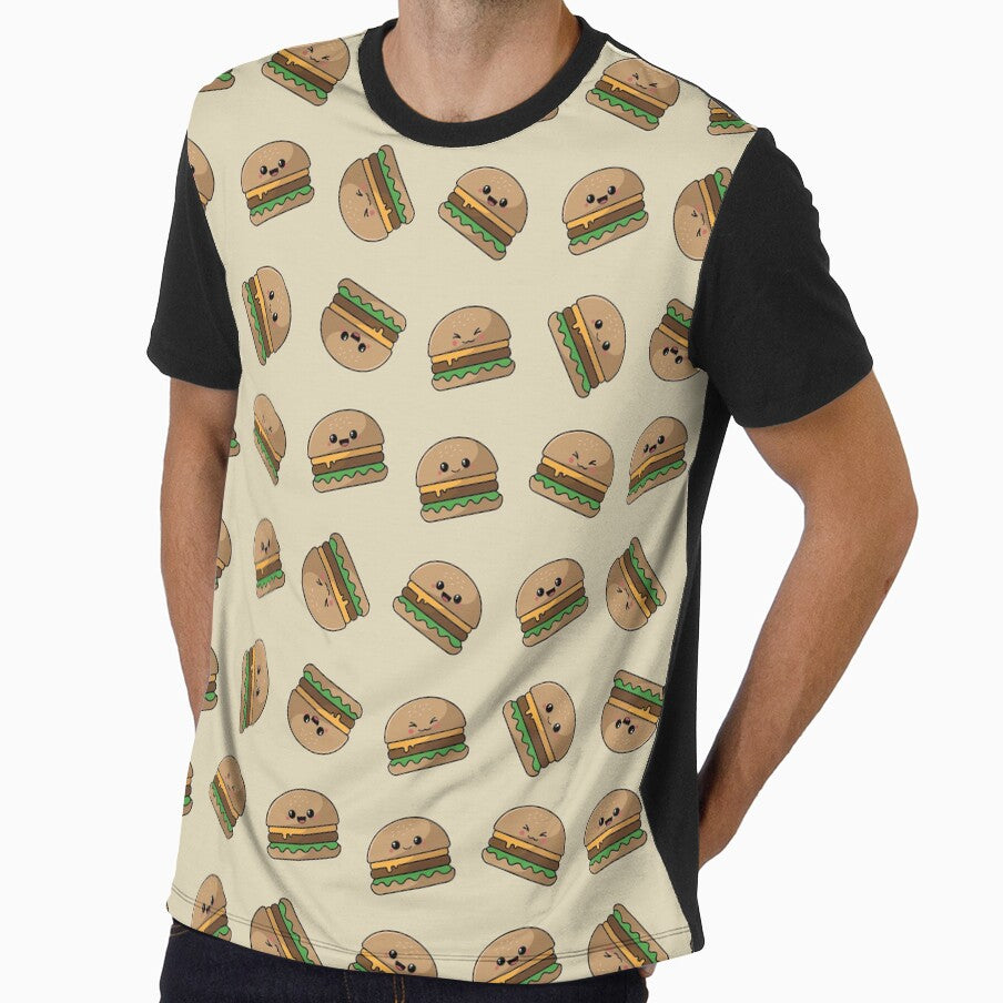 Kawaii Burgers Pattern by sasyall