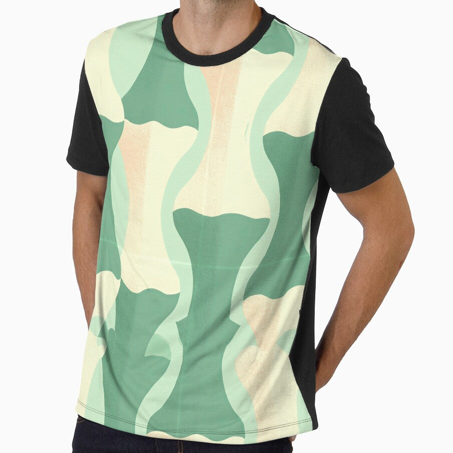 Mint Cream Abstract Fluid Flow by Piotrek0001