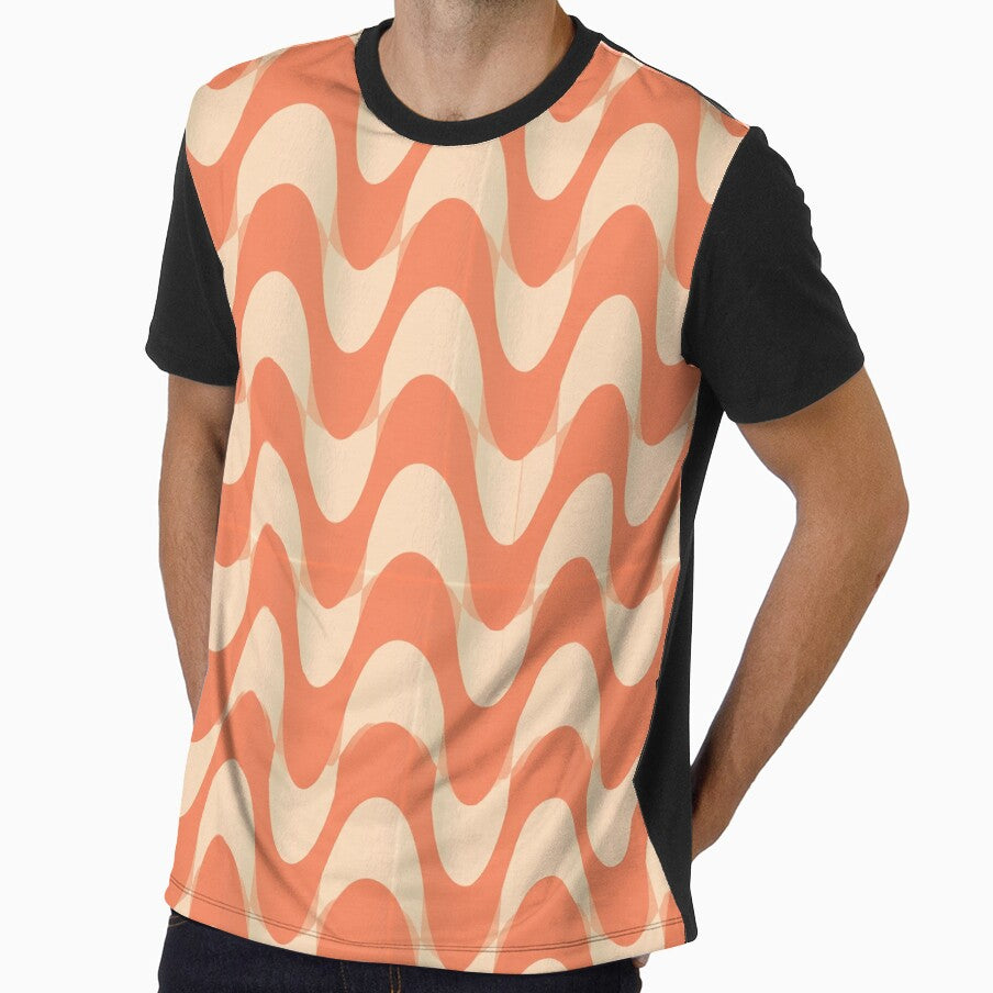 Peach Coastal Ripple Pattern by Piotrek0001