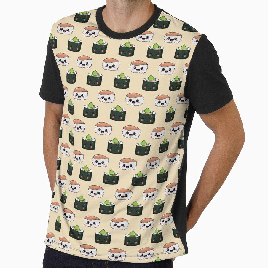 Kawaii Sushi Pattern by sasyall