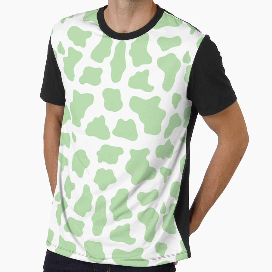 Sage green cow print by Luluprojects